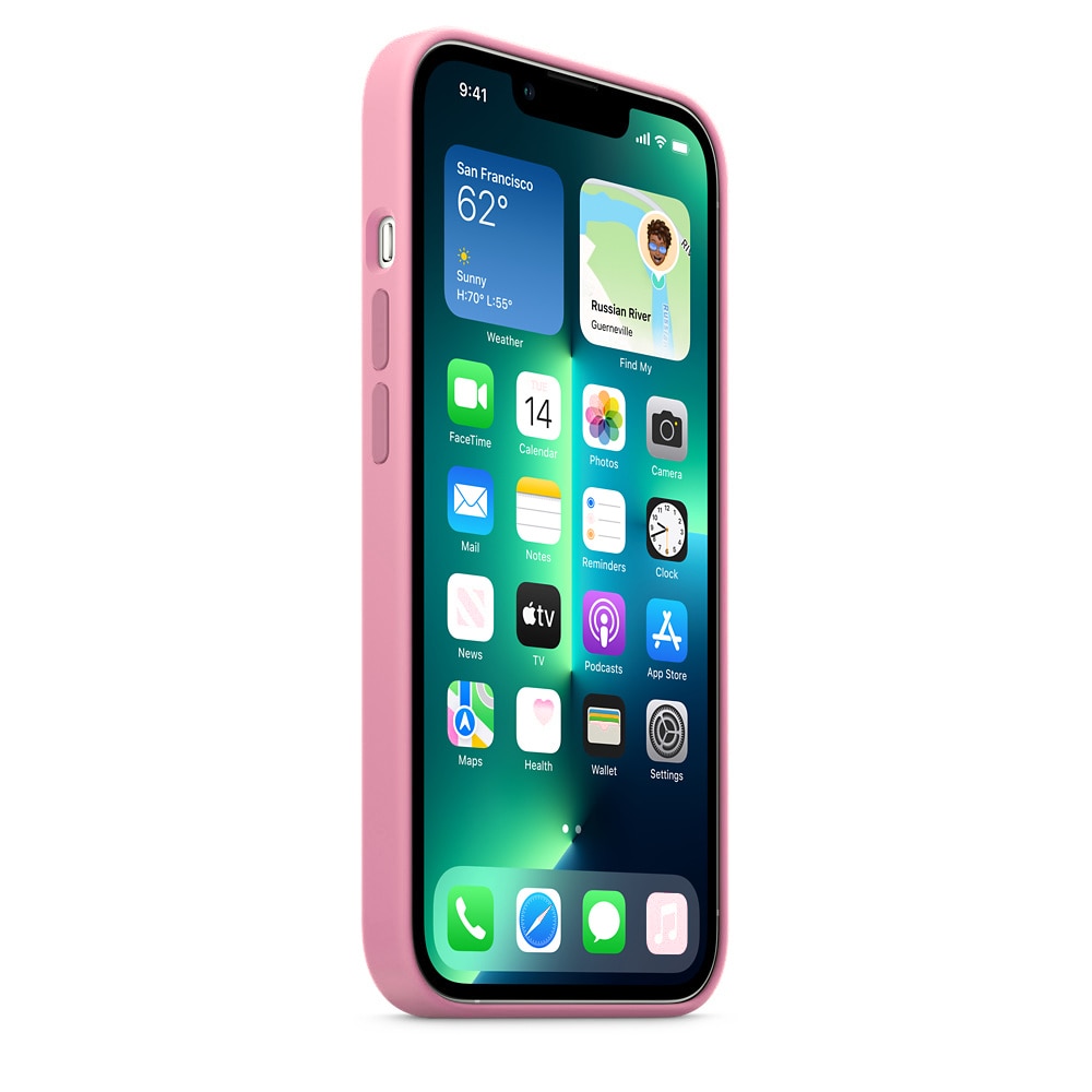 Husa iPhone 13 6.1 Silicon Liquid Baby Pink - Image 4