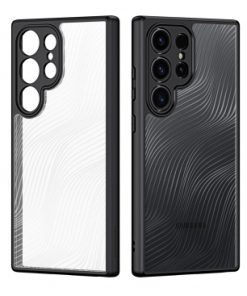 Husa Samsung S24 Ultra s928 Silicon Aimo Transparenta+Negru