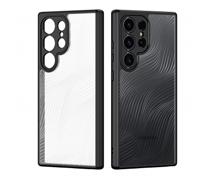 Husa Samsung S24 Ultra s928 Silicon Aimo Transparenta+Negru
