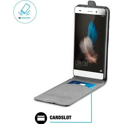 Husa Telefon Vertical book Huawei Ascend y550 black BeHello - Image 2