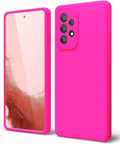 Alternative view of Husa Samsung A53 5G a536 Silicon Roz Inchis