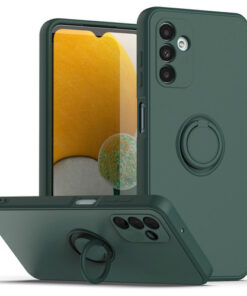 Husa Ring Samsung A53 5G a536 Silicon Inel Verde