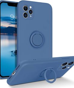 Husa iPhone 12 iPhone 12 Pro 6.1 Ring Albastru Inchis