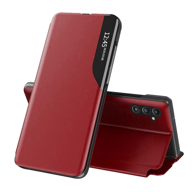Husa Samsung A35 5G a356 Flip Smart View Rosu