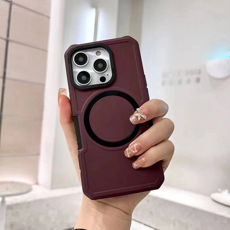 Husa iPhone 14 Pro 6.1 Antishock Bordo - Image 2