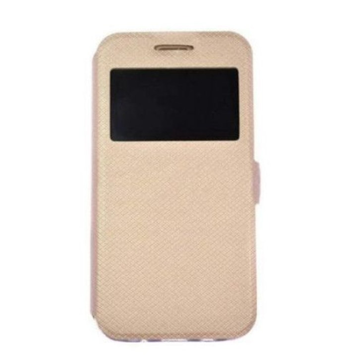 Husa Telefon Flip book s-view Huawei Y6-2 fashion gold