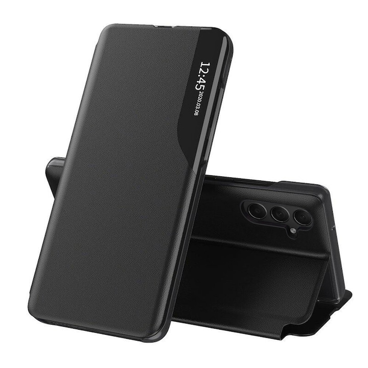 Husa Samsung A35 5G a356 Flip Smart View Negru