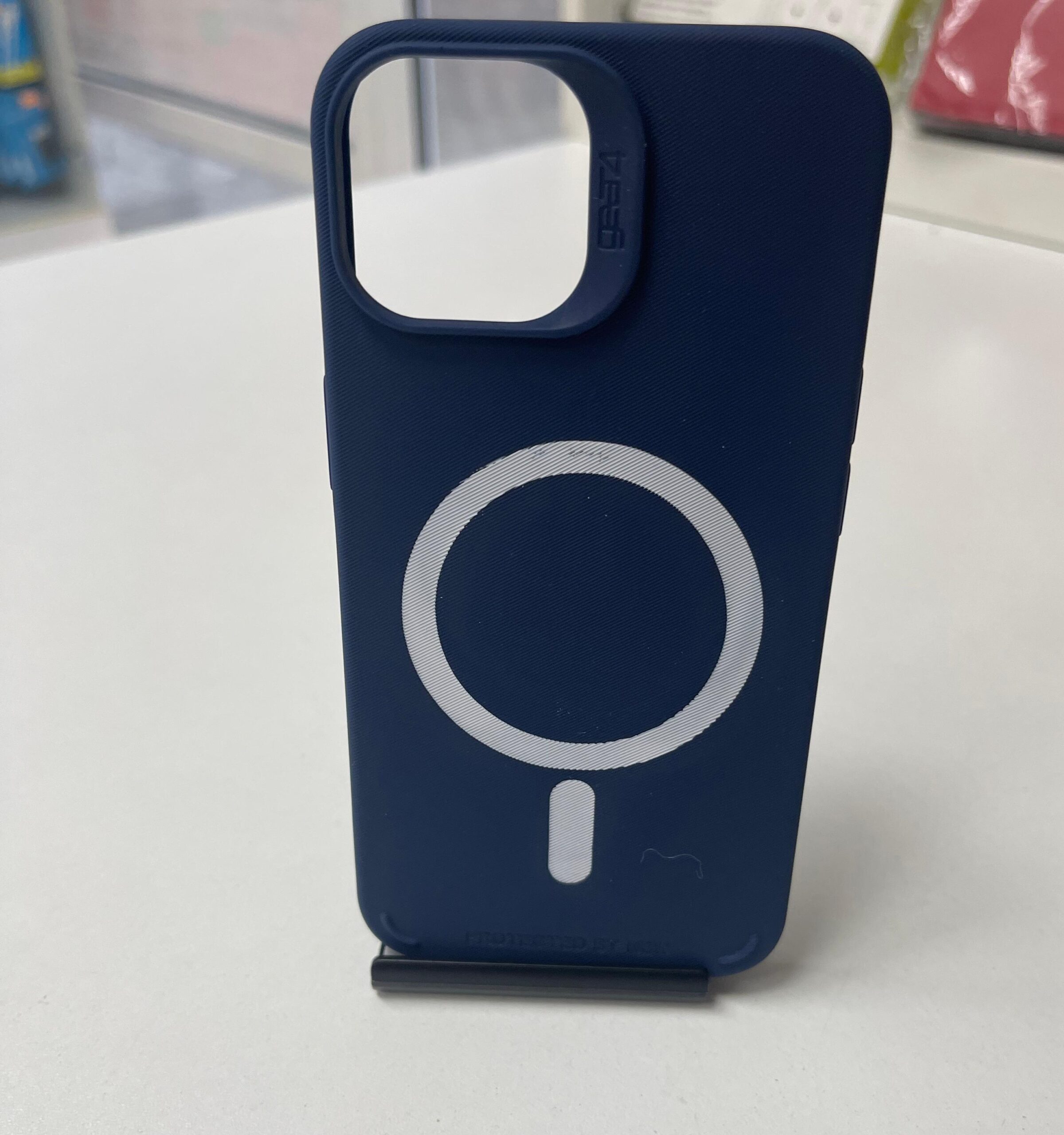 Husa iPhone 13 Pro 6.1 MagSafe Silicon Matte Albastru