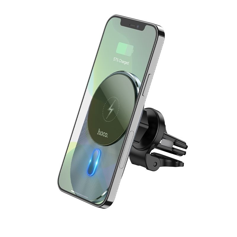 Incarcator Auto Wireless HOCO CA91 15W 1.67A Negru - Image 2
