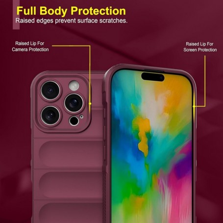 Husa iPhone 16 Pro Max Silicon Magic Techsuit Rosu - Image 4