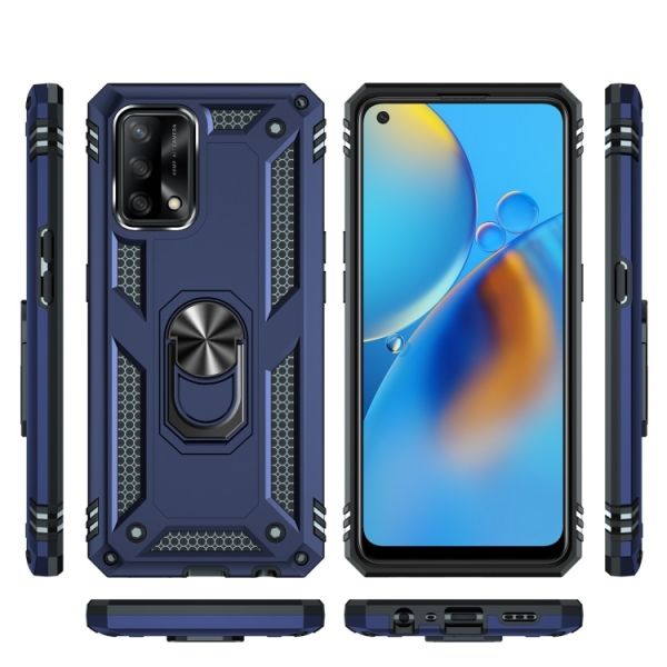 Husa Oppo Find X2 Pro Plastic antishock Inel Albastru - Image 3