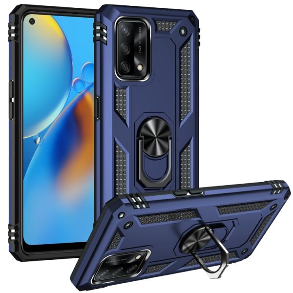Husa Oppo Find X2 Pro Plastic antishock Inel Albastru - Image 2