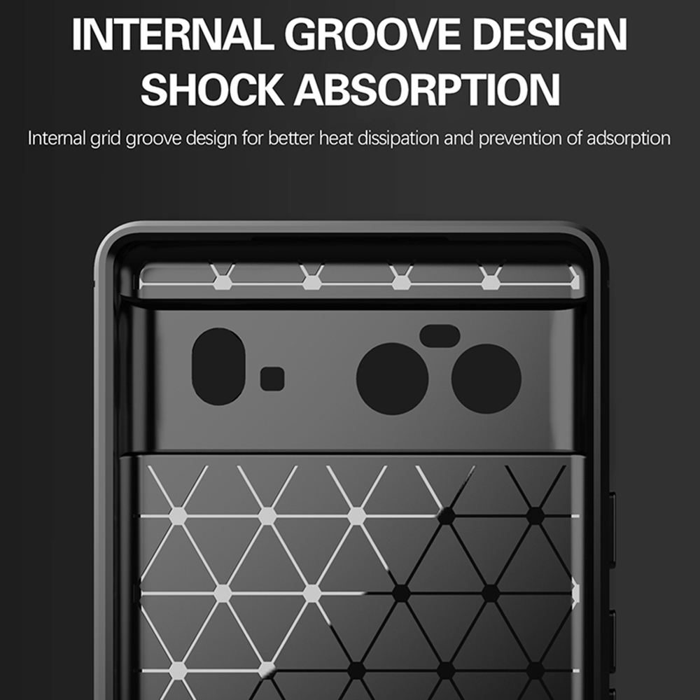 Husa Google Pixel 6 Silicon Carbon Negru - Image 4