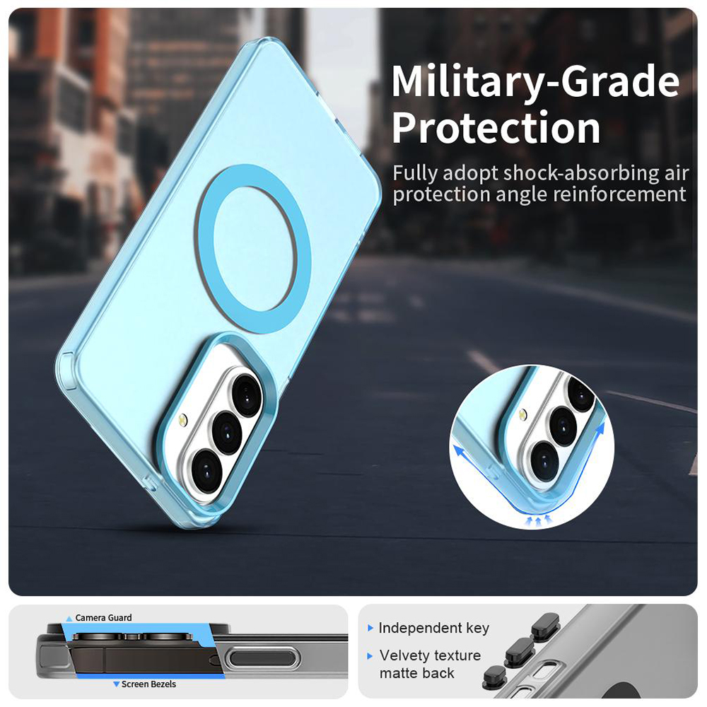 Husa Samsung S26 s942 Plastic Magsafe Candy Albastra - Image 5