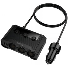 Incarcator Auto 240w 3 x Tripla & 2 x  USB Tip C &  2 x USB A Hoco z64